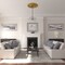 Ekena Millwork Oslo Ceiling Medallion (Fits Canopies up to 7 5/8"), Hand-Painted Pharaohs Gold, 38 3/8"OD x 2 7/8"P CM38OSPGS - alternate 4